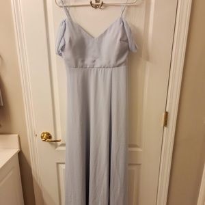 Devin Convertible Dress: Ice Blue Color